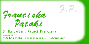 franciska pataki business card